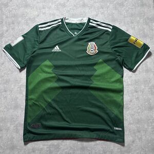 Adidas Mexico 2018 Russia World Cup FIFA Soccer Green Home Jersey Kit Size XL